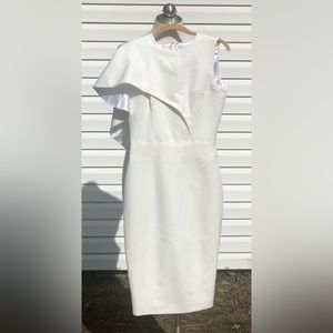 Sylwia White Cape Dress - Size Small